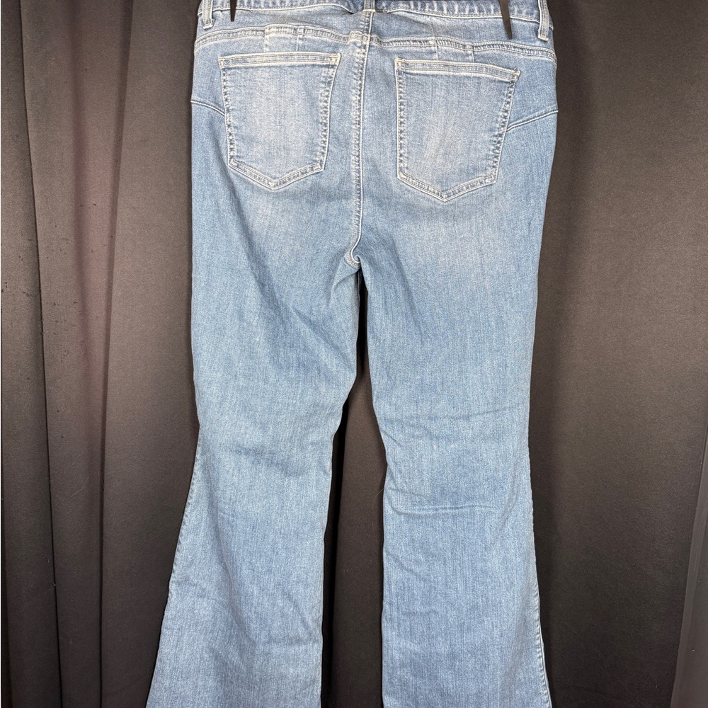 Torrid Light Blue Flare Jeans - Picture 3 of 4